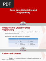 W9-Presentation-Basic Java Object Oriented Programming