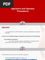 W4-Presentation-Operators and Operator Precedence