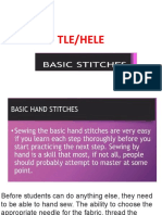 Basic Hand Stitch