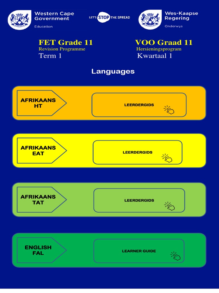 Grade 11 Revision Poster Term One 2023 PDF