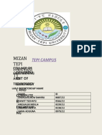 Mizan Tepi Campus Lab Report Speed Control of DC Motor