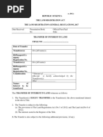 Form-LRA-33 TRANSFER