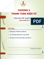 Chương 3 Thanh Toán Điện Tử: Giảng Viên: Ths. Nguyễn Sĩ Thiệu