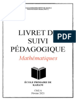 Livret de Suivi cm2 Mathematiques - Avec Compression