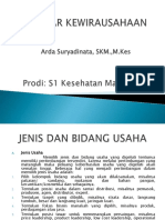 Pertemuan Ke 3 Jenis Dan Bidang Usaha