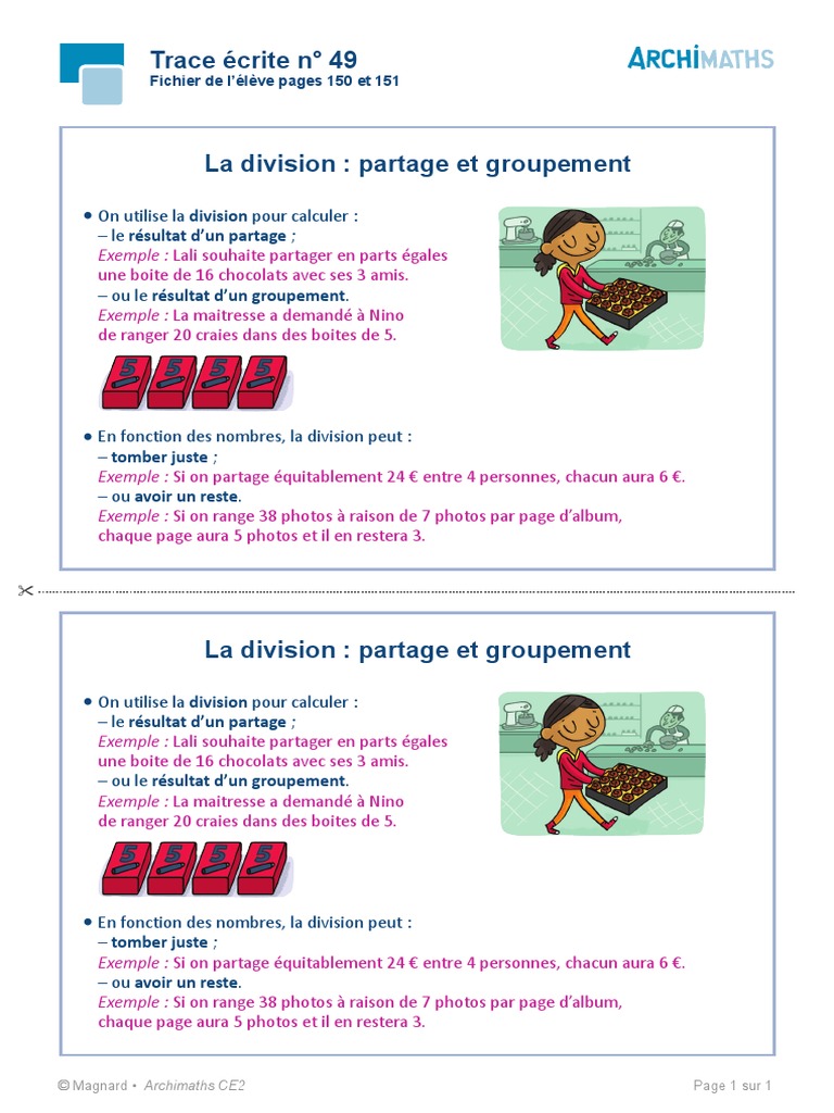 Apprendre Division Ce2 Lecon Maths-Ce2 Division | PDF