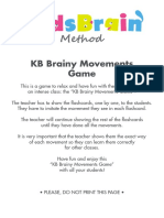 KB Brainy Movements Game