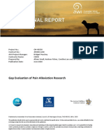 Project Final Report On Gap Evaluation of Pain Alleviation