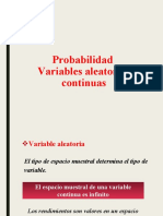 Probabilidad Variables Aleatorias Continuas