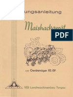 Bedienungsanleitung: VEB Landmaschinenbau Torgau