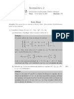 Teste 2 E Repeticao Teste 1 E Resolucao Semestre 2 2016-17