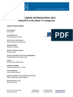 Prix Jeunesse International 2022 FINALISTS in The Main TV Categories
