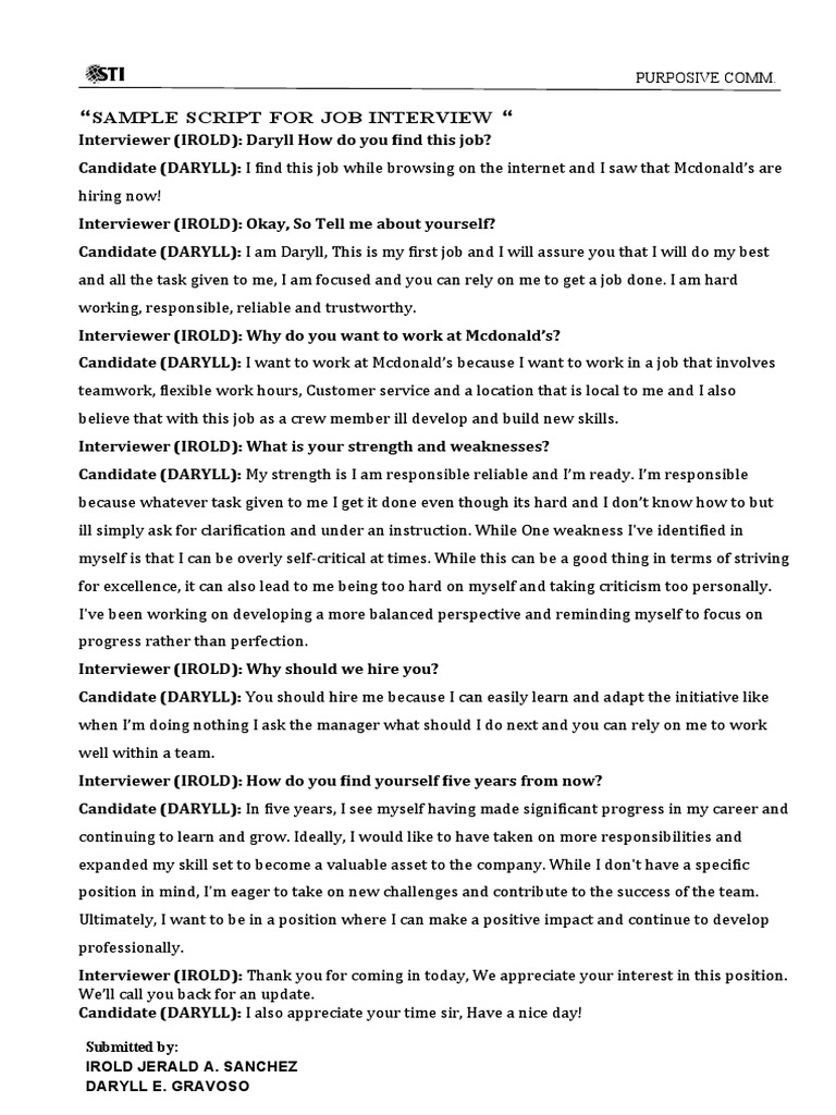 Job Interview | PDF