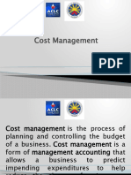 Cost Management Week 1