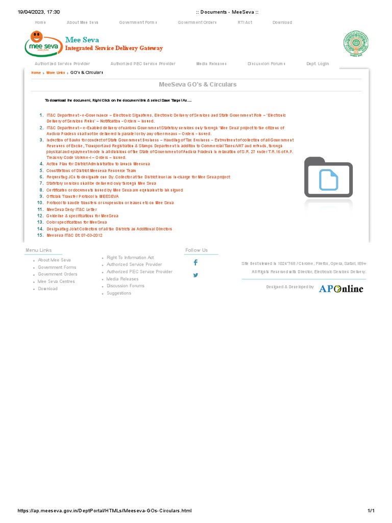 meeseva java software free download