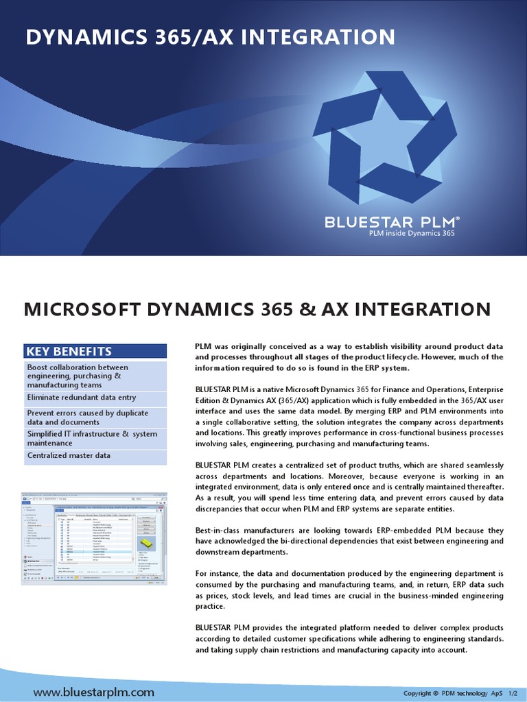 Microsoft Dynamics 365 & Ax Integration | PDF | Product Lifecycle ...