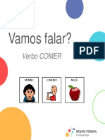 Vamos Falar?: Verbo COMER