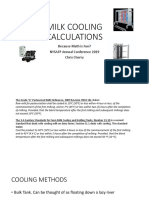 Milk Cooling Calculations