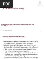 CISC 867 Deep Learning: 14. Text Classification With Recurrent Neural Networks and Word Embeddings