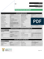 CSD Registration Report: Supplier Identification