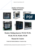 Monitor de Pacientes Multiparâmetros: Monitor Multiparâmetros WL30, WL50, WL60, WL70, WL80 e WL90 Manual Do Usuário