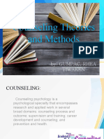 Counseling Theories and Methods: By: Gumpac, Rhea Tiwaken