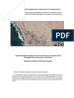 Disposicción Final de Residos de La Construcion en Las Playas de Ilo