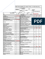 Checklist inspeção mecânica veículo