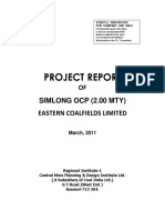 Project Report: OF Simlong Ocp (2.00 Mty) Eastern Coalfields Limited