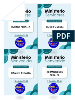 Escarapela Editables de Ministerios para Iglesia