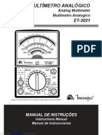Guia Multímetro Análogo ET-3021