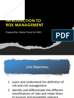 HM1 - Introduction To Risk Management