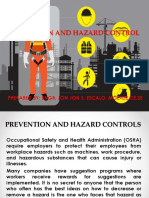 Prevention and Hazard Control