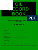 Oil Record Book Part I