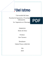 Universidad Del Istmo Facultad de Ingeniería y Tecnologías de La Información Lic. Ingeniería en Ciberseguridad