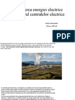 Producerea Energiei Electrice Cu Ajutorul Centralelor Electrice