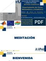 Departamento de Física, Matemática y Estadística: Métodos Numéricos