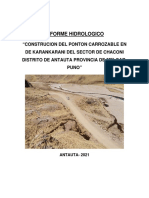 Informe Hidrologico Chaconi