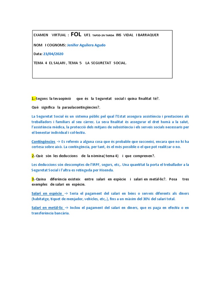 Examen Fol | PDF