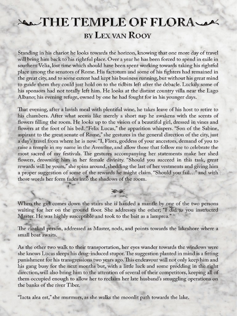 The Temple of Flora Campaign PDF Sabotage