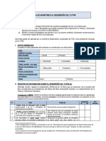 Ficha de Monitoreo Al Desempeño Del Tutor - 2023