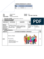 Sesión de Aprendizaje 8 - 12 de Agosto