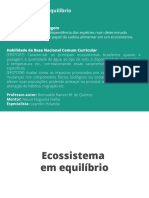 Ecossistema equilíbrio cadeia alimentar