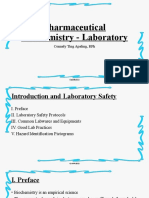 Pharmaceutical Biochemistry Lab Safety