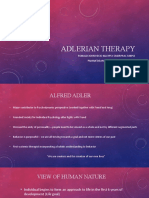 Adlerian Therapy: Ronald John Recio Ma Rpsy Emdrprac Mbpss Pamantasan NG Lungsod NG Maynila