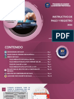 Instructivo de Pago Y Registro 2022: Programa de Segunda Especialidad Profesional