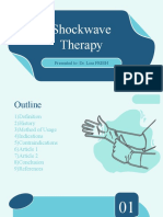 Shockwave Therapy: Presented To: Dr. Lisa FRIEH