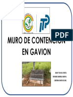 Muro de Contencion en Gavion