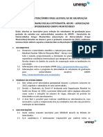 Programa de Intercâmbio para Alunos/As de Graduação Edital Arex Programa Escala Estudantil Augm - Associação de Universidades Grupo Montevideo