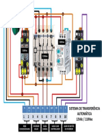 Sistema de transferência automática 12Vdc/110Vac
